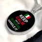 Let Italian Girl Handle It With Circle Charm Bangle