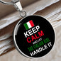 Let Italian Girl Handle It With Circle Charm Bangle