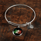Italian Princess with Circle Charm Bangle in Gold & Stainless Steel