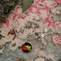 Sicilian Princess With Circle Charm Bangle in Gold & Stainless Steel