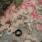 Italian Princess with Circle Charm Bangle in Gold & Stainless Steel