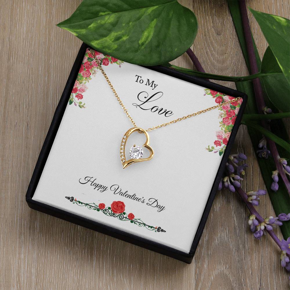 Forever Love Necklace to Sweetheart on Valentines Day