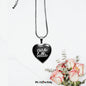 Ciao Bella with Black Heart Pendant Necklace