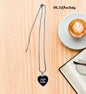 Ciao Bella with Black Heart Pendant Necklace