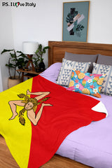 Sicilian Flag Fleece Blanket
