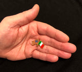 US & Italian Flags Lapel Pin