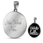 Ciao Bella with Black Circle Pendant Necklace