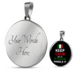 DUMMY of Let The Italian Girl Handle It With Circle Pendant Necklace