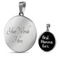 Best Mamma Ever With Black Circle Pendant Necklace