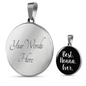 Best Nonna Ever With Black Circle Pendant Necklace