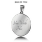 Italian Wifey With Circle Pendant Necklace