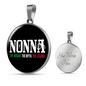 Nonna The Woman The Myth The Legend with Circle Pendant Necklace