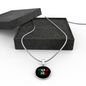 Italian Wifey With Circle Pendant Necklace
