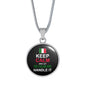 DUMMY of Let The Italian Girl Handle It With Circle Pendant Necklace