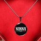 Nonna The Woman The Myth The Legend with Circle Pendant Necklace