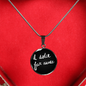 Italian Sweetness of Doing Nothing with Circle Pendant Necklace