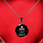 Let The Italian Girl Handle It With Circle Pendant Necklace