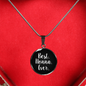 Best Nonna Ever With Black Circle Pendant Necklace