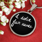 Italian Sweetness of Doing Nothing with Circle Pendant Necklace