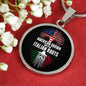 American Grown with Italian Roots with Circle Charm Bangle