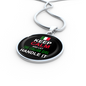 Let The Italian Girl Handle It With Circle Pendant Necklace