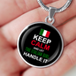 Let The Italian Girl Handle It With Circle Pendant Necklace