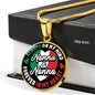 Nonna and Nonno Forever in My Heart Necklace in Gold & Stainless Steel