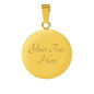 Ciao Bella With Black Circle Charm Bangle in Gold & Stainless Steel