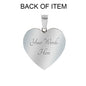 I Will Love You Forever with Heart Charm Bangle in Gold & Stainless Steel