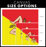Sicilian Flag Wall Art Canvas