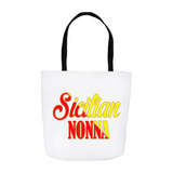 Sicilian Nonna Tote Bag White - SALE