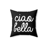 Ciao Bella Pillow Cover with Insert - Black