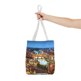 Florence II Cityscape Tote Bag — Ponte Vecchio Nightscape All-Over Print