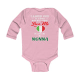 God Sent Me Nonna - Infant Long Sleeve Bodysuit