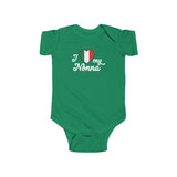 I Love My Nonna Baby Bodysuit/Onesie - Kelly Green