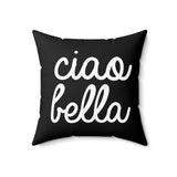 Ciao Bella Pillow Cover with Insert - Black