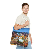 Florence II Cityscape Tote Bag — Ponte Vecchio Nightscape All-Over Print