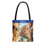 Venice III Canal Photo Tote Bag - Travel Souvenir AOP Tote