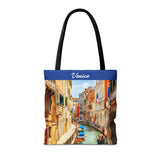 Venice III Canal Photo Tote Bag - Travel Souvenir AOP Tote
