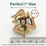 Sicilian Flag Lapel Pin