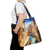 Venice III Canal Photo Tote Bag - Travel Souvenir AOP Tote