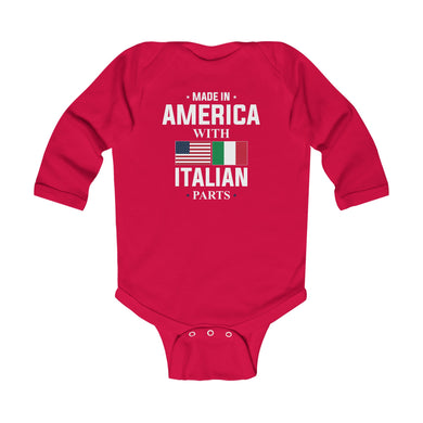 Made in America with Italian Parts Infant Long Sleeve Bodysuit