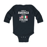 Made in America with Italian Parts Infant Long Sleeve Bodysuit