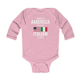 Made in America with Italian Parts Infant Long Sleeve Bodysuit