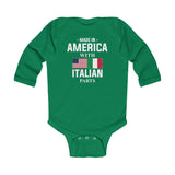 Made in America with Italian Parts Infant Long Sleeve Bodysuit