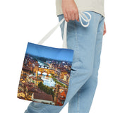 Florence II Cityscape Tote Bag — Ponte Vecchio Nightscape All-Over Print