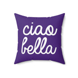 Ciao Bella Pillow Cover with Insert - Purple