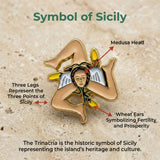 Sicilian Flag Lapel Pin
