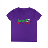 Kiss Me I'm Italian II Shirt - Italian Pride V-Neck T-Shirt, Baciami Sono Italiana Tee, Women's Casual Top, Gifts for Italian Heritage, Italy Shirt, Summer Outfit