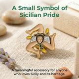 Sicilian Flag Lapel Pin